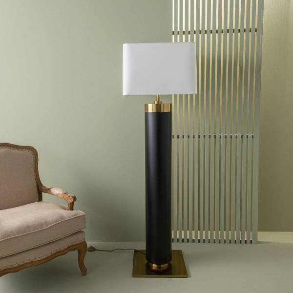 Stehlampe VENDOME Schwarz - Metall - 50 x 165 x 50 cm