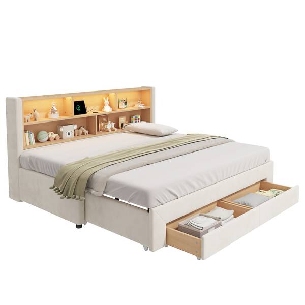 Kinderbett VELHUIMI Ⅰ Beige