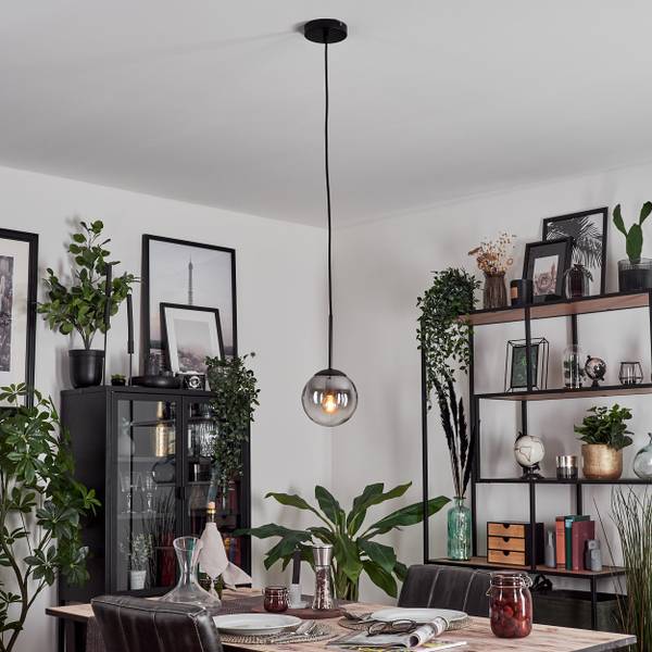 Deckenleuchte Fossobiubo Glas Grau - Grau - Durchsichtig - 90 x 140 x 90 cm
