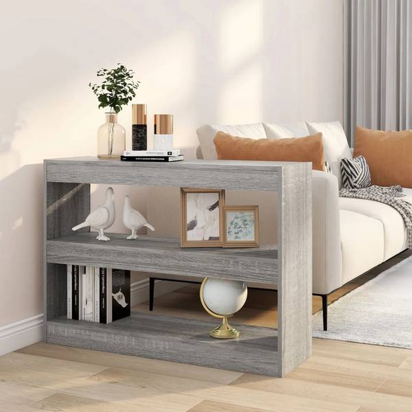 Bücherregal D7077 Grau - Holzwerkstoff - 30 x 72 x 100 cm