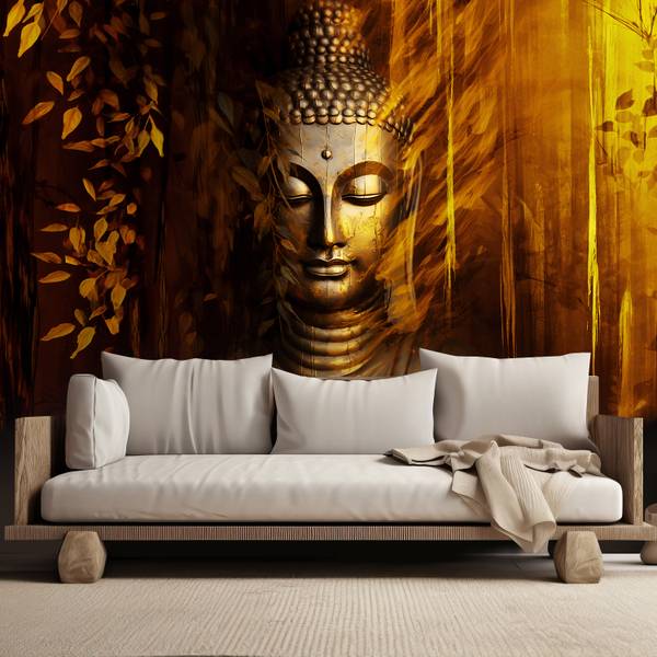 Papier peint, Bouddha doré 400 x 280 cm