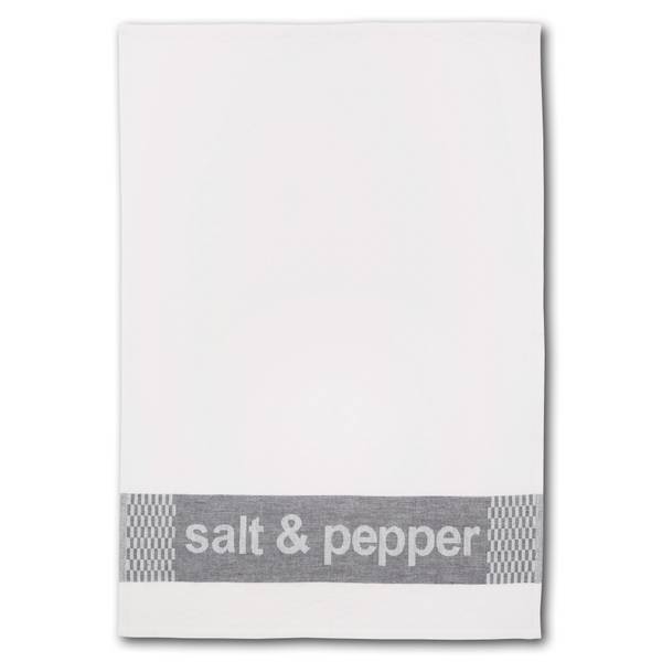 Geschirrtuchset Salt & Pepper Grau - Baumwollstoff - 50 x 1 x 70 cm