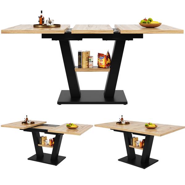 Esstisch N620P24218182N Braun - Holzwerkstoff - 70 x 75 x 119 cm