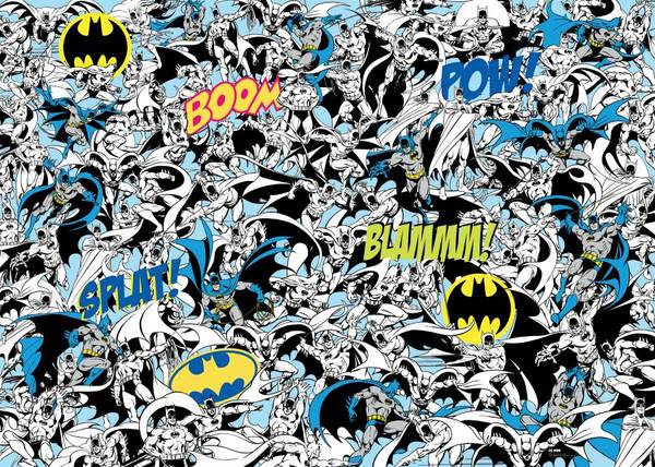 Batman Herausforderungspuzzle Blau - Papier - 50 x 1 x 70 cm