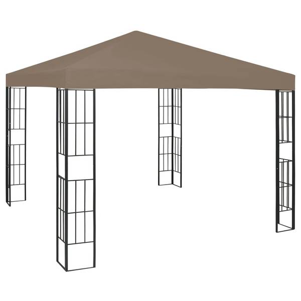 Gartenpavillon 3007852 Grau - Polyester - Stahl - 300 x 260 x 300 cm