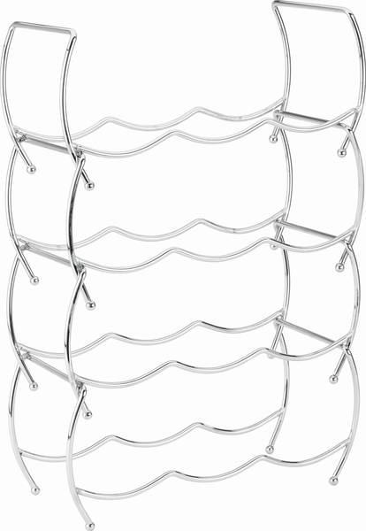 Weinregal GIOVANNI Grau - Metall - 33 x 49 x 14 cm