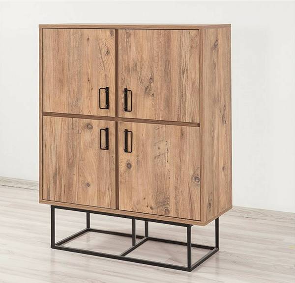 Kommode Alwaid Braun - Holzwerkstoff - 93 x 115 x 36 cm