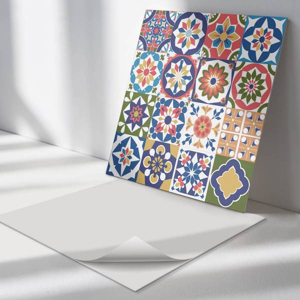 Fliesen Mosaik Würfel 4er Set 50 x 50 cm