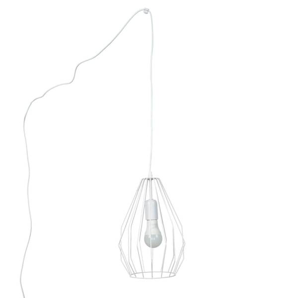 Lampe à suspension BRICK Blanc - Bois manufacturé - Métal - 22 x 580 x 22 cm