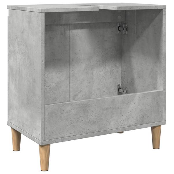 Waschbeckenunterschrank XT8823 Grau - Holzwerkstoff - 33 x 60 x 58 cm