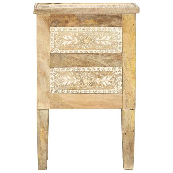 Nachttisch DE317 Braun - Massivholz - 40 x 60 x 30 cm