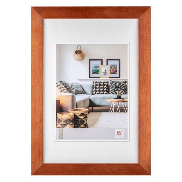 Nizza Holz Bilderrahmen Nussbaum Dekor - 13 x 18 cm