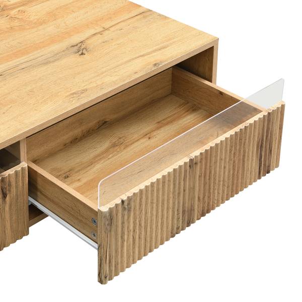 Couchtisch Peakglade Braun - Holzwerkstoff - 50 x 40 x 110 cm