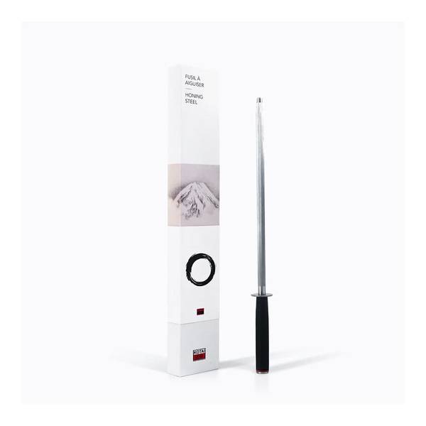 Wetzstahl KT-AC-002 Schwarz - Edelstahl - 1 x 1 x 35 cm