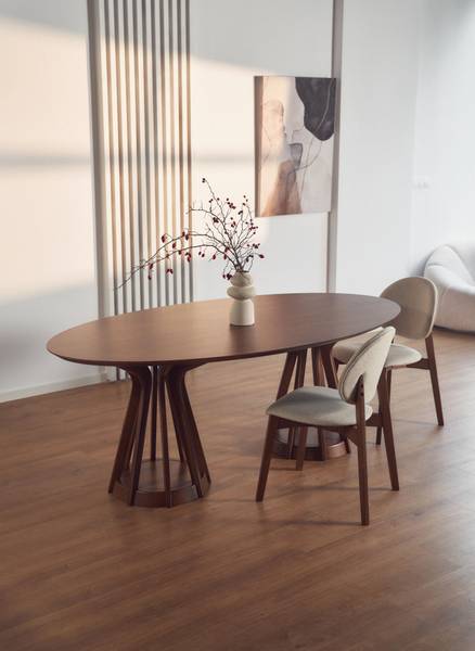 Esstisch STENNE Braun - Holzwerkstoff - 200 x 75 x 110 cm