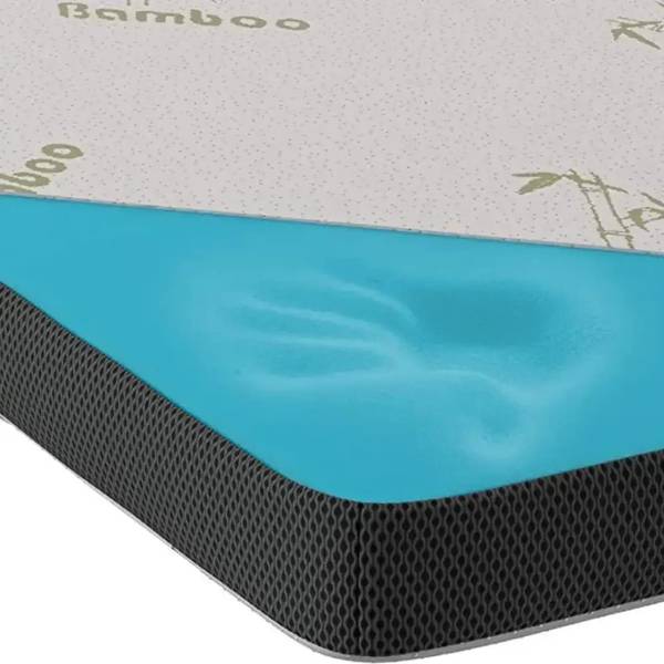 Gelschaum Matratzen KK180 Grau - Textil - 180 x 200 x 180 cm