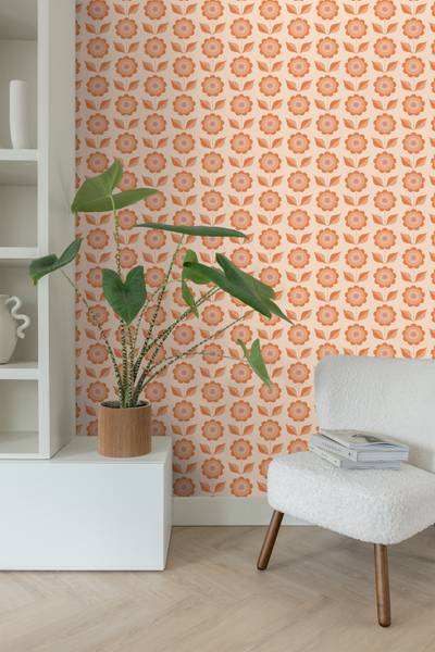 Tapete 130977 Orange - Fleece - 50 x 900 x 50 cm