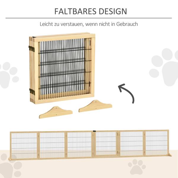 Hundegitter BB7063 Beige - Massivholz - 77 x 16 x 77 cm