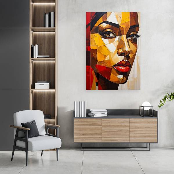 Wandbild Frau 60 x 90 cm
