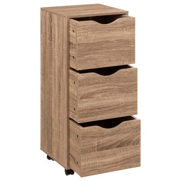 Rollturm BASIC Beige - Holzwerkstoff - 29 x 80 x 33 cm