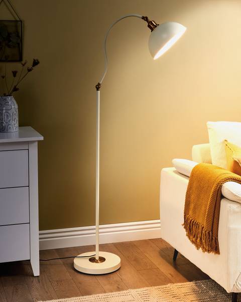 Stehlampen LENNON Beige - Gold - Weiß