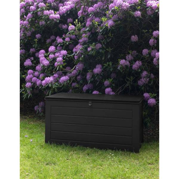 Kissenbox Dubrovnik Schwarz - Kunststoff - 147 x 75 x 71 cm