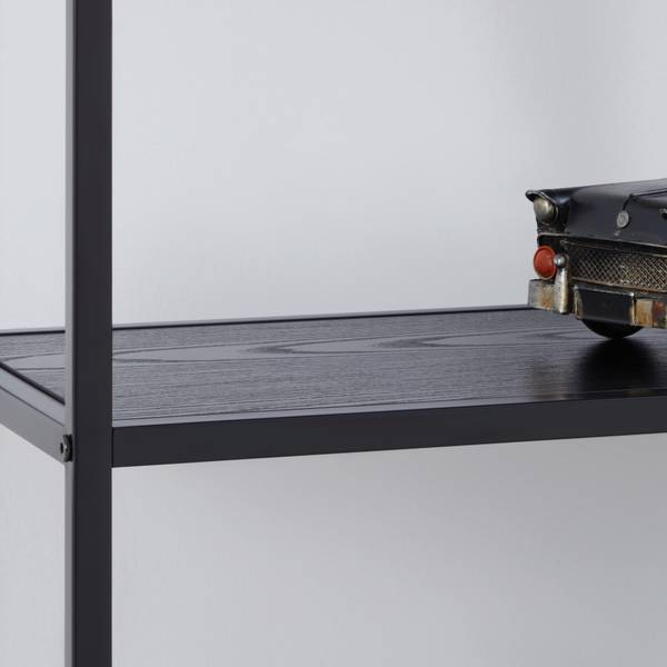 Regal BASTIAN Schwarz - Holzwerkstoff - Metall - 77 x 68 x 30 cm