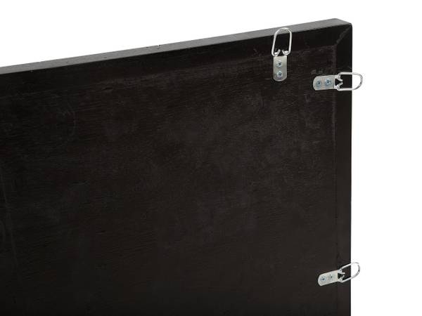 Wanddecoratie TOLUCA bruin - massief hout - 100 x 40 x 4 cm