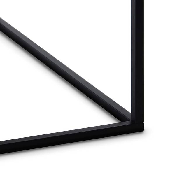THIS & THAT Couchtisch Schwarz - Weiß - Marmor - 75 x 48 x 75 cm
