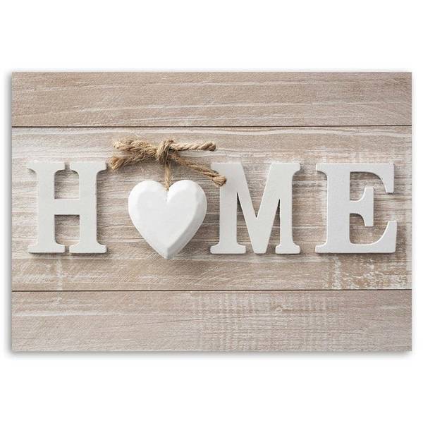 Wandbild aufschrift „home” 100 x 70 cm