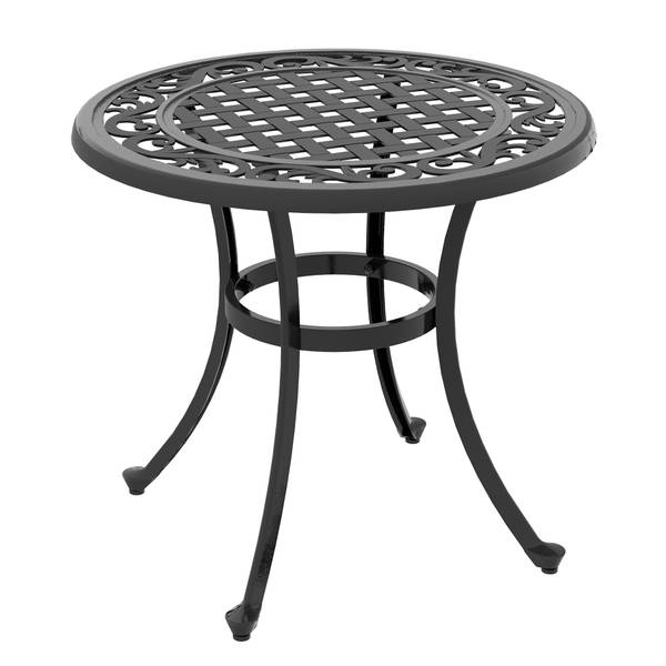 Gartentisch 84G-309V00BK Schwarz - Metall - 60 x 53 x 60 cm