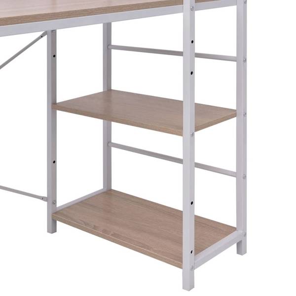 Schreibtisch 20134 Braun - Melamin - 120 x 120 x 120 cm