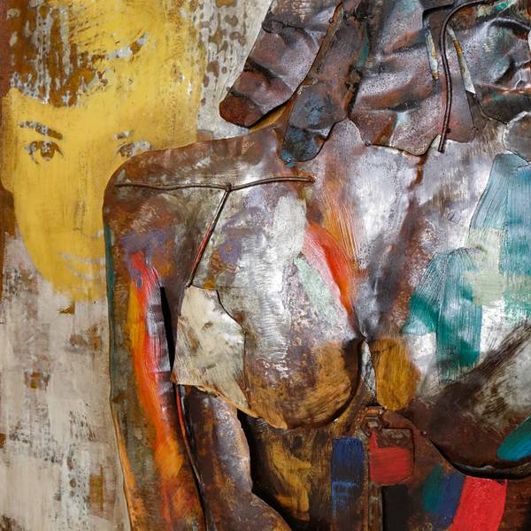 Metallbild 3D AKT Stahl - 120 x 70 x 6 cm