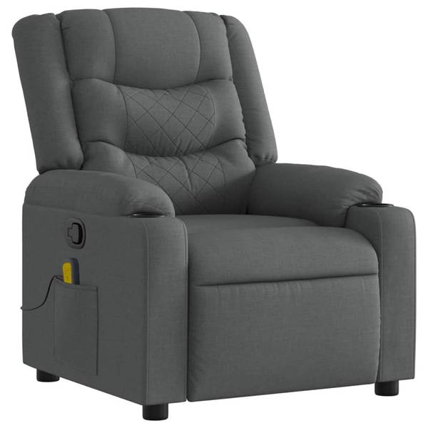 Massagesessel 3032760 Dunkelgrau - Grau