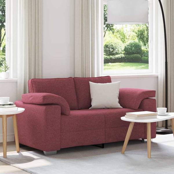 Zweiersofa 3044448-2 Braun - Stahl - 77 x 82 x 160 cm