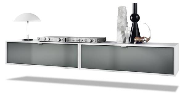 Lowboard Lana 1000 2erSet Grafit Dekor - Weiß