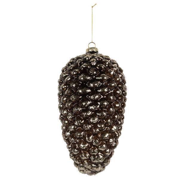 Weihnachtskugel Snow 85083 Silber - Glas - 12 x 24 x 12 cm