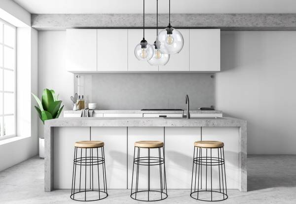 Bergen Pendelleuchte III Schwarz - Glas - Metall - 30 x 100 x 30 cm