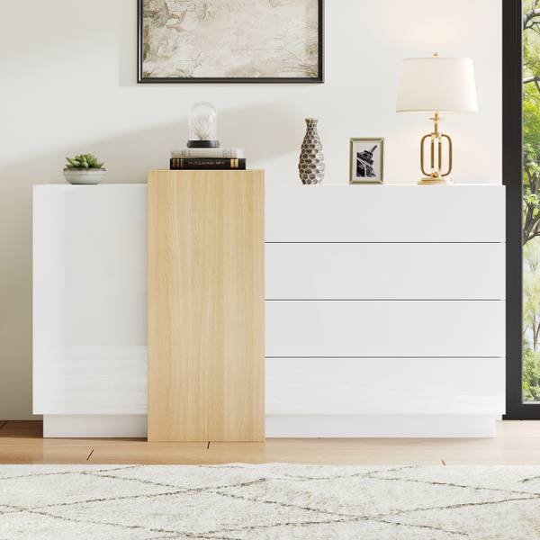 Sideboard Grexeds Weiß - Holzwerkstoff - 140 x 87 x 35 cm
