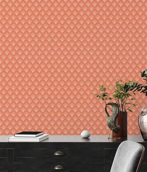 Vliestapete 395385-GU Orange - Kunststoff - 53 x 1 x 850 cm