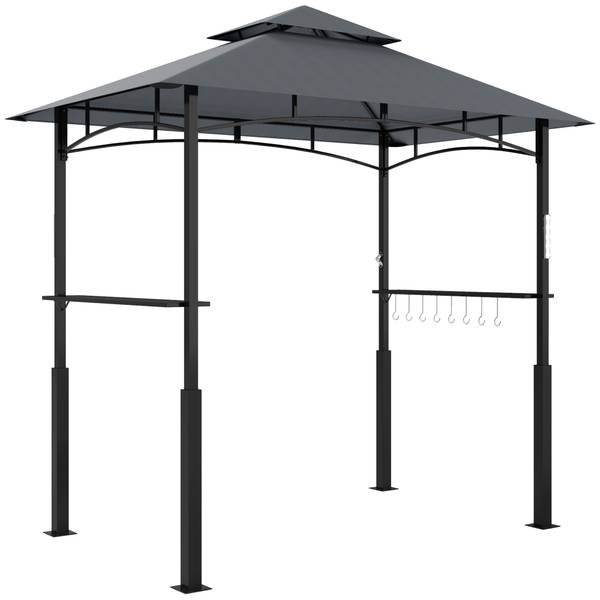 Barbecuepaviljoen 84C-537V00CG grijs - textiel - 148 x 248 x 243 cm