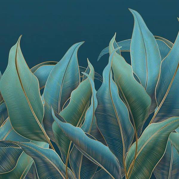 Fototapete 601477 Blau - Papier - 375 x 270 x 270 cm