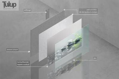 Glasbild Diamanten Kunst Glas - 100 x 50 x 1 cm