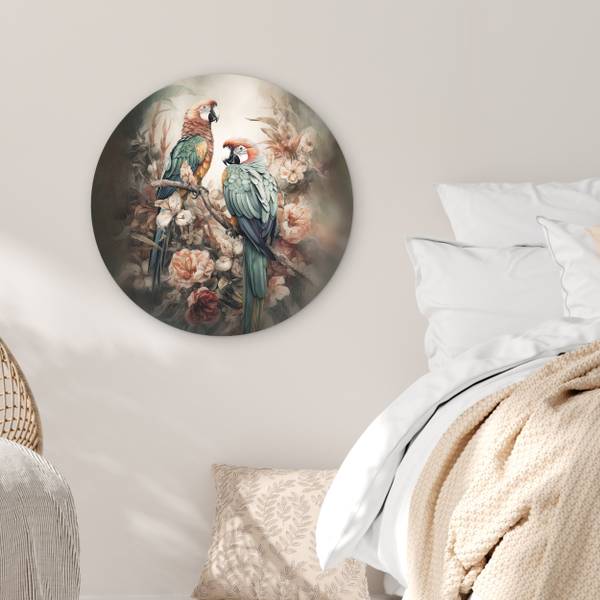 BILD Papageien 60 x 60 cm