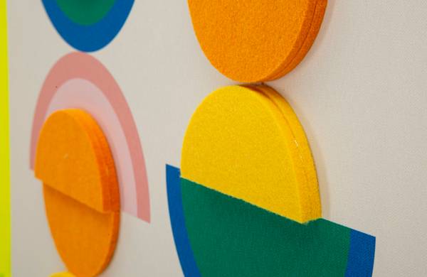 Schilderij op canvas Pop Art B deels massief hout - 50 x 70 x 3 cm