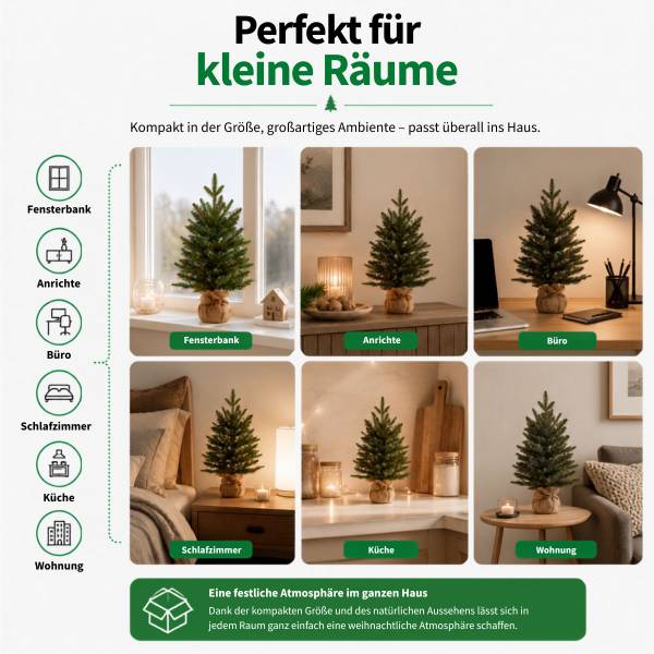 Künstlicher Weihnachtsbaum Sitka Grün - Kunststoff - 43 x 60 x 43 cm