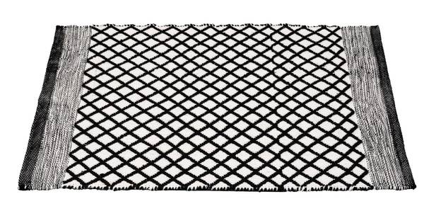 Badematte TARA, recycelter Polyester Schwarz - Textil - 50 x 1 x 80 cm