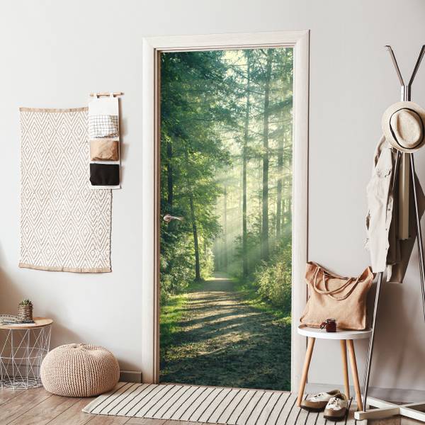 FOTOTAPETE TÜR Wald 95 x 215 cm