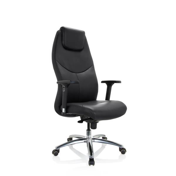 Chefsessel FERRARA Schwarz - Flachgewebe - 70 x 134 x 70 cm