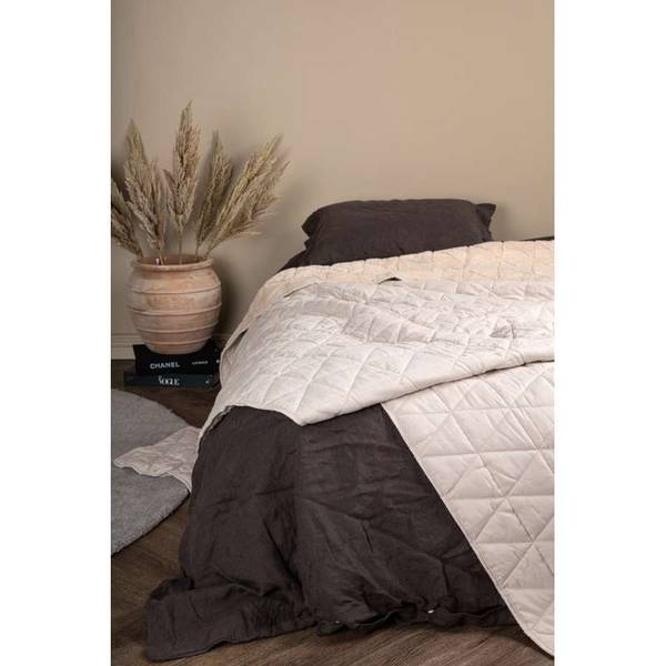 Nilla Bettwäsche Beige - Textil - 250 x 1 x 150 cm